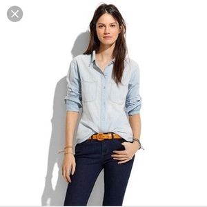 Madewell Ex-Boyfriend Chambray Top